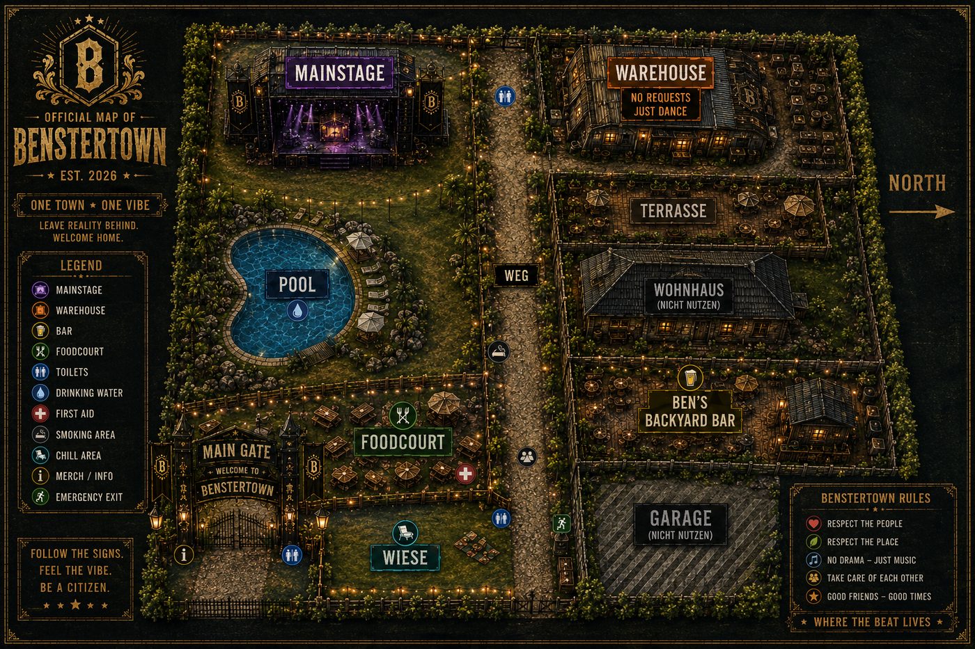Official Map of Benstertown